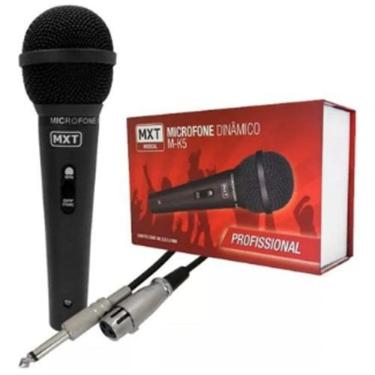 Imagem de Microfone Dinâmico M-K5 Mxt Preto Metal Com Fio