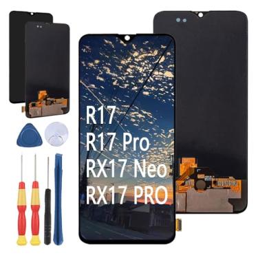 Imagem de Yuxyiony Nova tela de substituição para Oppo R17 / R17 PRO / RX17 Neo / RX17 PRO Tela de reparo de tela LCD e acessórios de ferramenta de substituição