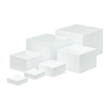 Imagem de MotiveTech Suporte para Buffet com 7 Peças, Suporte para Alimentos com Fundo Oco, Conjunto de Exposição de Sobremesas para Festas de Buffet de Doces E Brunch