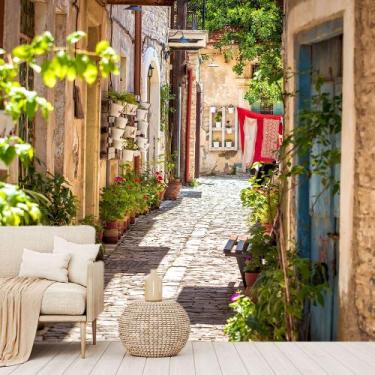 Imagem de Papel de Parede Vilarejo Viagem Mundo Sala Adesivo - 348pcm - Allodi