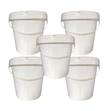 Imagem de Balde 3L Alça Plast P Passar Pano - 5 Pçs - Nastripack