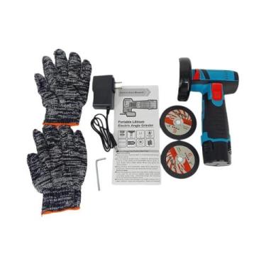 Imagem de Mini Esmerilhadeira Angular Sem Fio 12V Com Motor De Escova Recarregáv