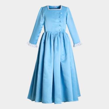 Imagem de Ruikajia Vestido Histórico Americano Hamilton Fantasia Angélica Vestidos de Irmãs Schuyler 3 anos