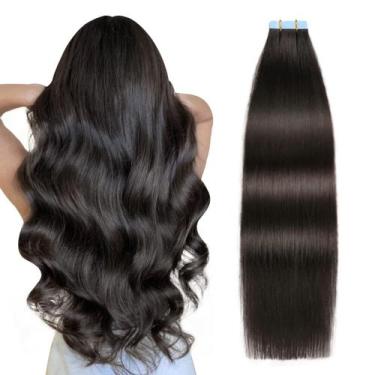 Imagem de Fita adesiva em extensões de cabelo SUYYA 100% Remy Human Hair 50 g 20