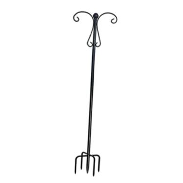 Imagem de Generic Gancho de jardim elegante com 5 pontas, gancho de metal para alimentador de pássaros, poste para luzes de alimentador de flores, 155 Centímetros