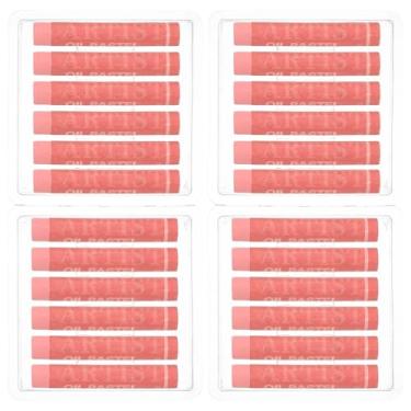 Imagem de PATIKIL Pastéis de óleo vermelho ameixa, 24 peças de giz de cera de óleo macio, pastéis cremosos, materiais de arte em bastão para pintura de arte, desenho, mistura de graffiti para iniciantes e