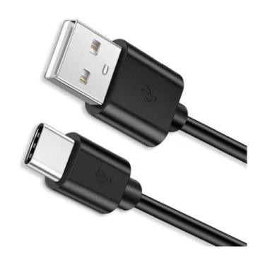 Imagem de Cabo Usb A Tipo C Preto 1 Metro Carregamento Rápido 4.8A - Premium
