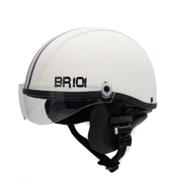 Imagem de Capacete coquinho scooter elétrica bike branco viseira