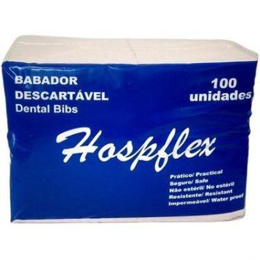 Imagem de Babador Rosa Impermeável Descartável Hospflex - 100 Unidades
