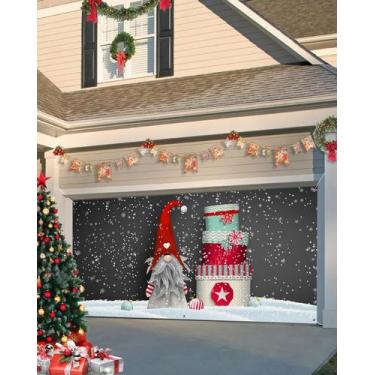 Imagem de Capa de banner de porta de garagem Cantando no Natal 2,1 x 4,9 m - Sin