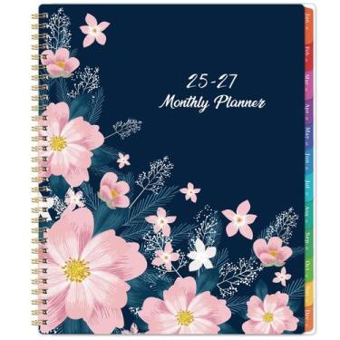 Imagem de Calendário mensal Indeme 2025-2027 9x11cm em papelão