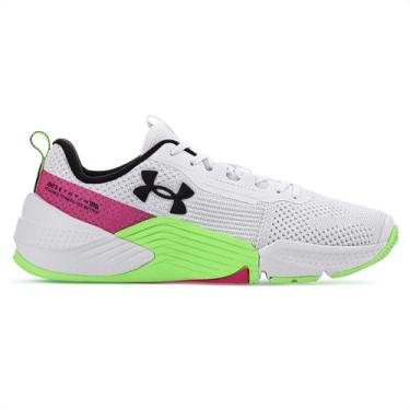 Imagem de Tênis Under Armour Tribase Reps 2 Branco Rosa e Verde - Unissex, 40, B
