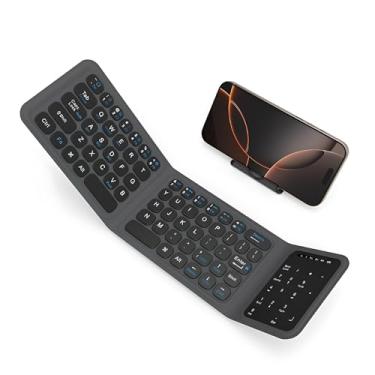 Imagem de TECLADO DOBRAVEL COM CABO USB-C FOLDABLE KEYBOARD FMK-05 - PRETO - 1515