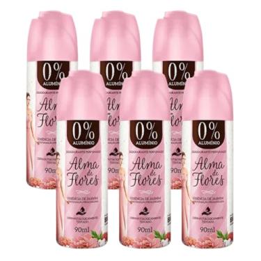 Imagem de Kit 6 Desodorante Spray Alma de Flores Jasmim 90ml
