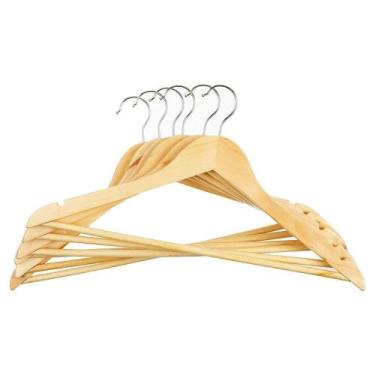 Imagem de Cabide de Madeira Adulto - 6 Peças - Sanremo