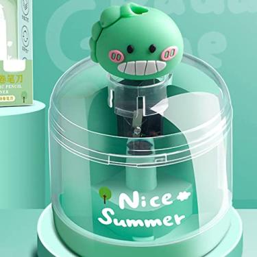 Imagem de ZJchao Apontador de Lápis Elétrico Totalmente Automático, Estilo Animal Fofo, Almofadas Antiderrapantes, Apontador Elétrico para Casa, Escritório, Escola, Plástico, Metal, Material PP (Estilo