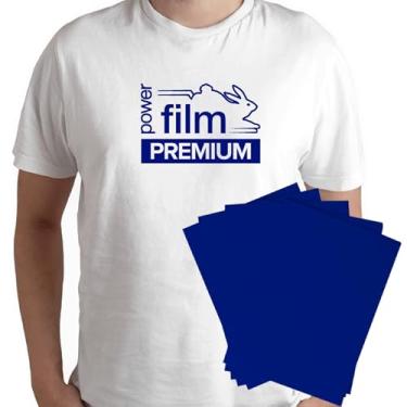 Imagem de Filme de Recorte Power Film Premium Azul Royal A3 – 10 Folhas HTV Termocolante para Tecido - Vinil Termotransfer Para Plotter de Recorte