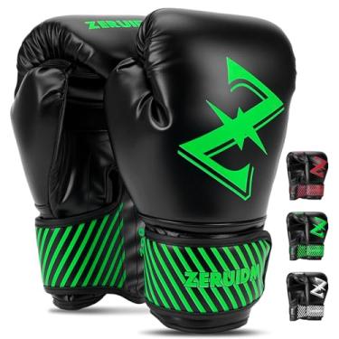 Imagem de ZERUIDM Luvas de boxe para crianças de 170 g, luvas de treinamento juvenil, para 3 a 14 anos, malha ventilada de couro, luvas de pancada para meninos e meninas para bolsas de foco, MMA Muay Thai