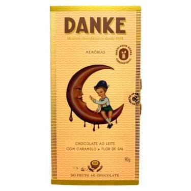 Imagem de Chocolate ao Leite com Caramelo e Flor de Sal Danke Memórias Pacote 90