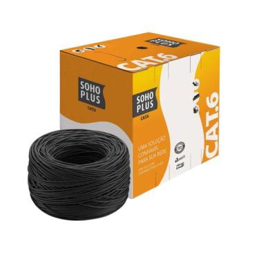 Imagem de Cabo Lan U/Utp 24Awg X 4 Pares Cat.6 Cmx Metro Preto 23400187 - Furuka