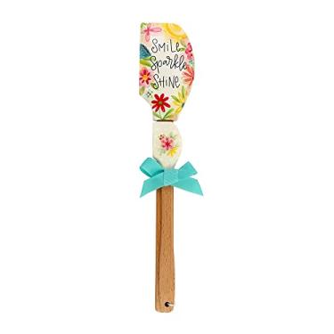 Imagem de Brownlow Gifts Conjunto de espátula de silicone grande e pequeno simples Inspirations Kitchen Buddies 20 cm e 20 cm, brilho