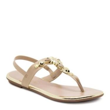 Imagem de Sandália Rasteira Feminina Beira Rio 8367.631 Bege-Feminino