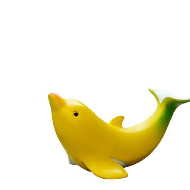 Imagem de Estátua de decoração de jardim Banana Dolphin Resin 226g
