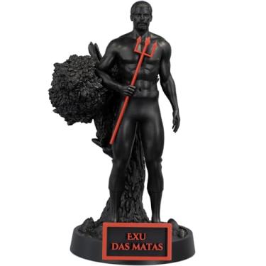 Imagem de Estátua Exu da Mata Umbanda Candomblé (Cor Nox Sanguine)