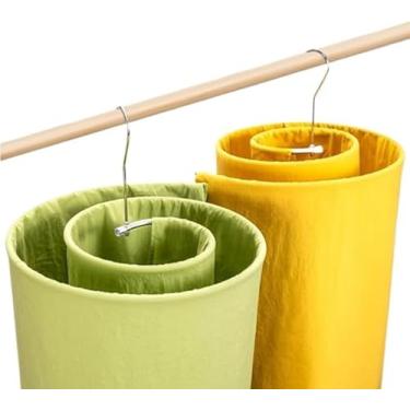 Imagem de Cabide Espiral de Aço Inox 360° para Secar Lençóis, Edredons e CobertoresAntiferrugem | Organizador Dobrável para Varal, Teto e Guarda-Roupas