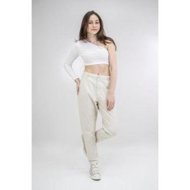 Imagem de Calça Infantil Feminina Mom em Linho-Feminino