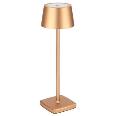 Imagem de Luocute Lâmpada de Mesa LED, Controle de Toque Com Dimerização, Design Moderno Com Bateria Recarregável de 5200mAh e Luz Branca Quente, para Leitura de Escritório, Sala de Estar, Quarto (GOLD)