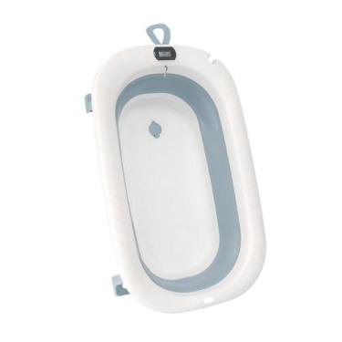 Imagem de Banheira de Bebê Retrátil 31L com Termômetro Zippy  Dobrável, Segura e