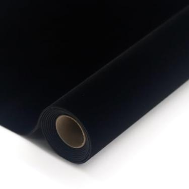 Imagem de Forro de gaveta de veludo macio autoadesivo tamanho grande preto DIY forro de feltro para gavetas caixa de joias forro de feltro arte e artesanato armário de exibição prateleira cobrindo 61 x 38