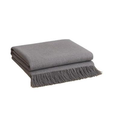 Imagem de Manta Para Sofá Decorativa Algodão Capa(3,00x1,80M CINZA ESCURO)