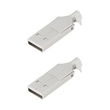 Imagem de SG Store 10 conjuntos de conectores USB 2.0 tipo A de plugue recarregável de 4 pinos 30 V 1,5 A para aplicações eletrônicas