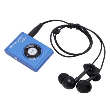 Imagem de Sonew Leitor de Mp3 de Natação Com Memória de 8 GB Perfeito para Mergulho, Surf, Corrida, Reprodutor de Música Subaquático Com Fone de Ouvido para Esportes Ao Ar Livre (Azul)