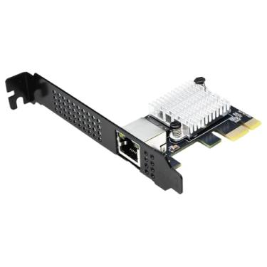 Imagem de IO CREST Placa de rede 10 Gigabit Ethernet PCI-e x1 de porta única com chipset RTL8127