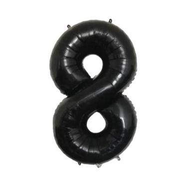 Imagem de Balão De Folha Grande Preto De 32 Polegadas Para Decorações De Festa D