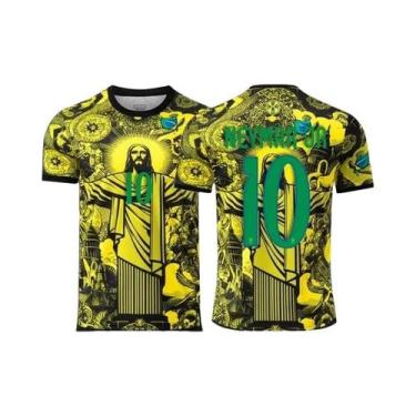 Imagem de Camiseta De Treino De Futebol 3D Jesus Redentor Brasileiro, Secagem Rá