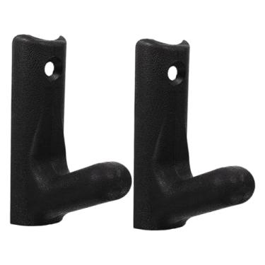 Imagem de Colaxi Suporte de parede para barra e halteres (2 peças), organizador prático para academia em casa, suporte para armazenamento de equipamentos de ginástica, Material de Pc, 16cmx5.2cm