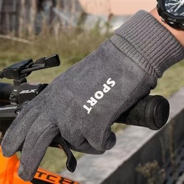Imagem de Luvas de inverno, luvas térmicas quentes, luvas de inverno para ciclismo ao ar livre, punho elástico, durável e flexível para atividades ao ar livre, ciclismo, corrida, caminhada e deslocamento diário