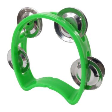 Imagem de Pandeiro Meia Lua Infantil Verde New York