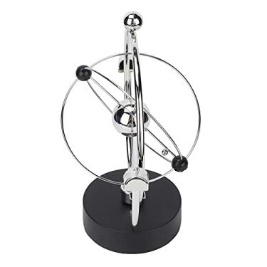 Imagem de Naroote Kit de Astronomia Elétrica de Asteróide de Arte Cinética Fonte de Alimentação de Bateria USB de Movimento Perpétuo para Decoração de Mesa de Escritório Doméstico, Material Plástico de Ferro