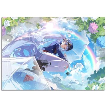 Imagem de Pôster de botas 1104 Squatting Wall Art Rainbows Canvas Prints For Home Conjunto de 1 Decorações Noframed 30.5 cm x 20.3 cm