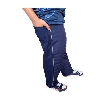 Imagem de Calça Escolar Unissex  KIT 2 Calças Tactel Infantil Com Bolso Costura 