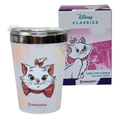 Imagem de Copo Viagem Snap em Inox 300ML GATINHA MARIE DISNEY - ZC-Unissex