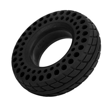 Imagem de Pneu de roda celular 15,24 cm sólido TPE roda pneu para scooter elétrica acessório de substituição de skate (preto)