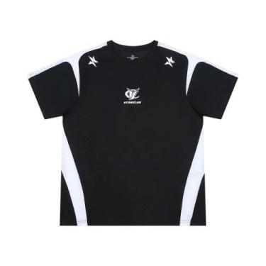 Imagem de Camiseta Esportiva Masculina Oversize De Poliéster De Secagem Rápida E