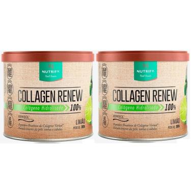 Imagem de 2x Collagen Renew Hidrolisado Verisol Limão - Nutrify 300g-Unissex