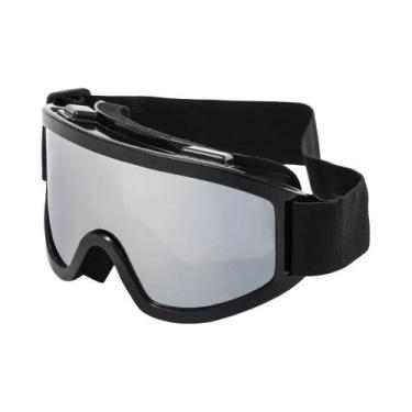 Imagem de Óculos De Esqui Com Lentes Coloridas E Armação Grande, Esponja Anticol
